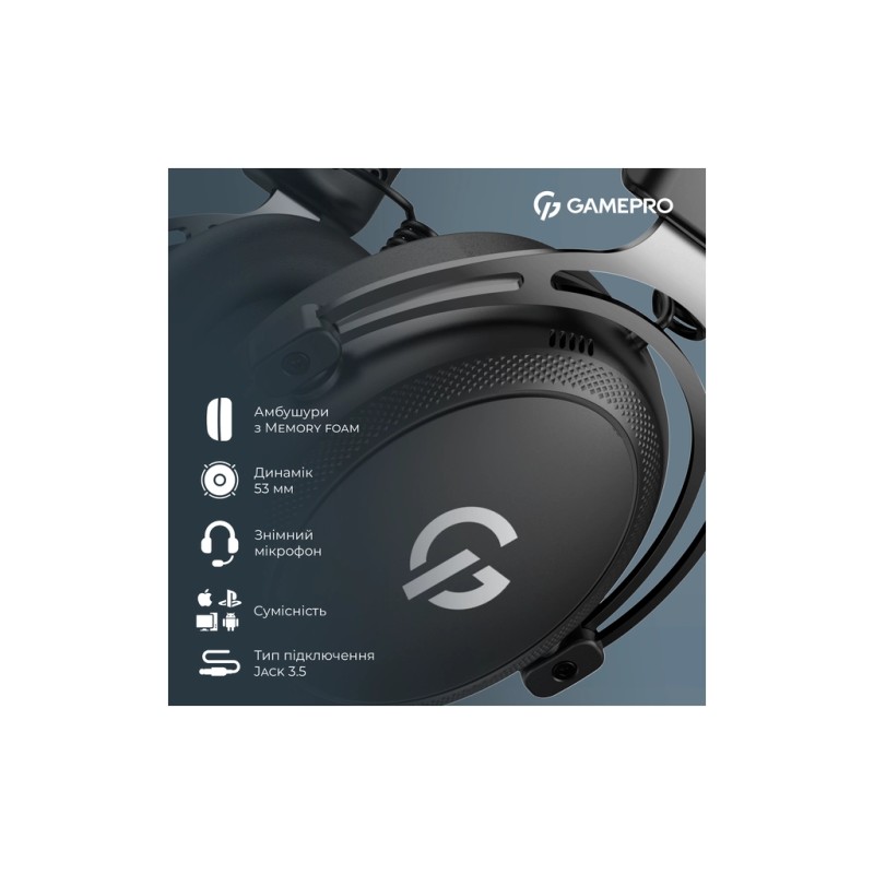 Наушники GamePro Asgard Skald Origin Black (HS850B)