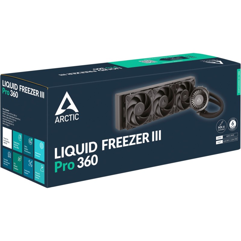 Система жидкостного охлаждения Arctic Liquid Freezer III Pro 360 (Black) (ACFRE00180A)