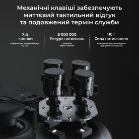 Геймпад Ajazz GP100 2.4G/BT/USB Switch/PC/iOS/Android RGB Black (GP100-B)