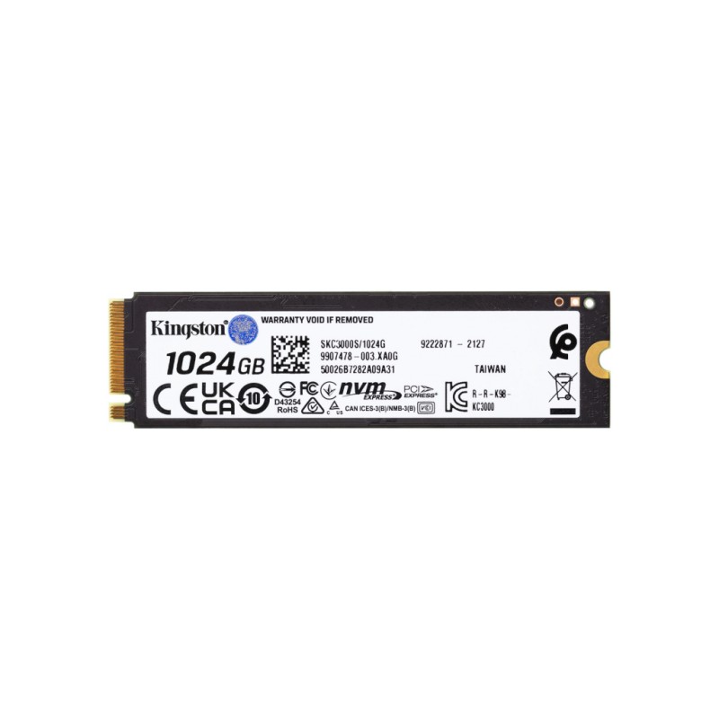 Накопитель SSD M.2 2280 1TB Kingston (SKC3000S/1024G)