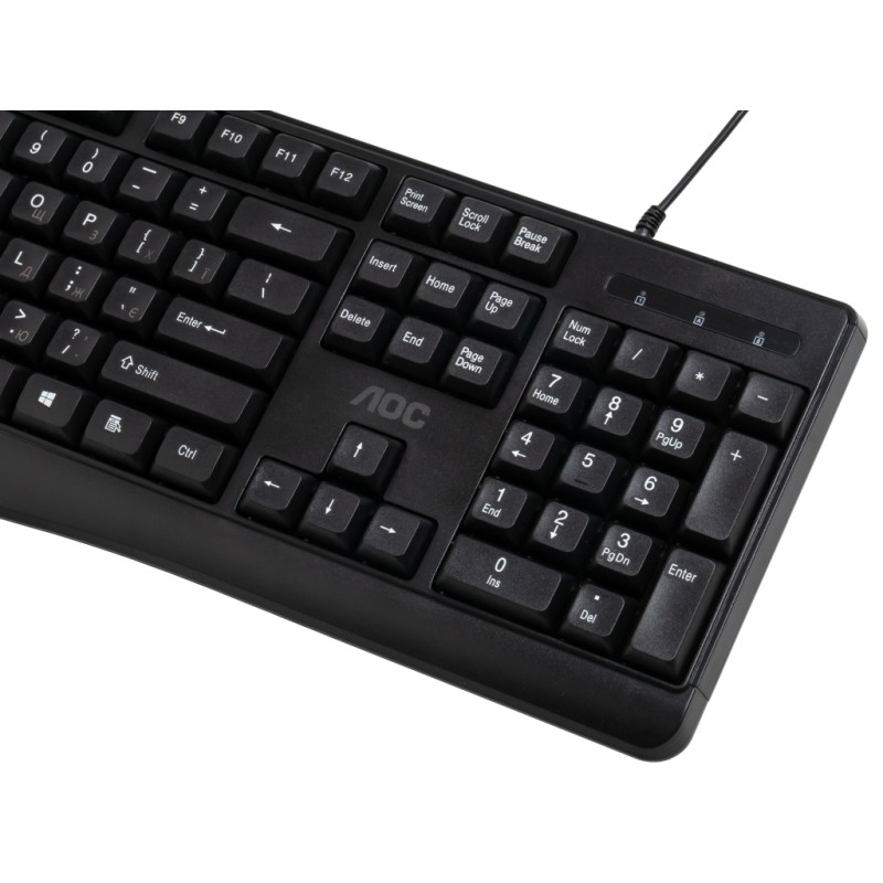 Клавиатура AOC KB120B USB UA Black (KB120B/97)