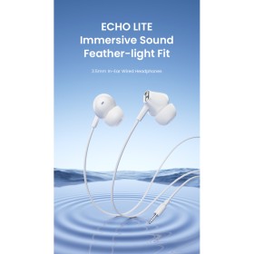 Навушники Vention Echo Lite 3.5mm In-Ear Wired White (GBAWAV)
