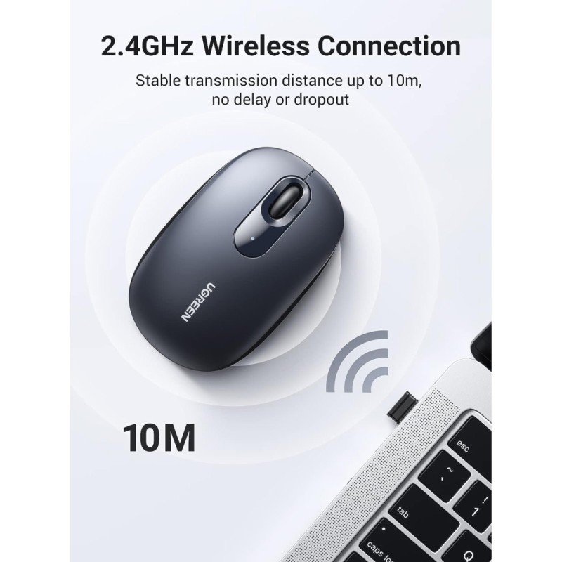 Мышка Ugreen MU105 Wireless Light Blue (90671)