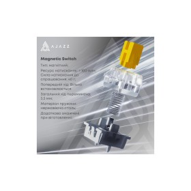 Клавіатура Ajazz AK820 MAX Magnetic Switch RGB USB White (AK820MAX-WM-PWB)
