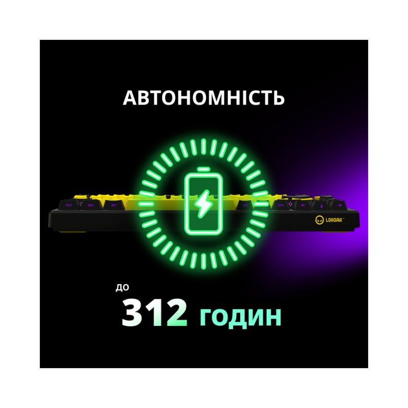 Клавіатура Lorgar KBP7075W Pro RGB Wireless/Bluetooth/USB UA Beige (LRG-KBP7075W-RT-US)