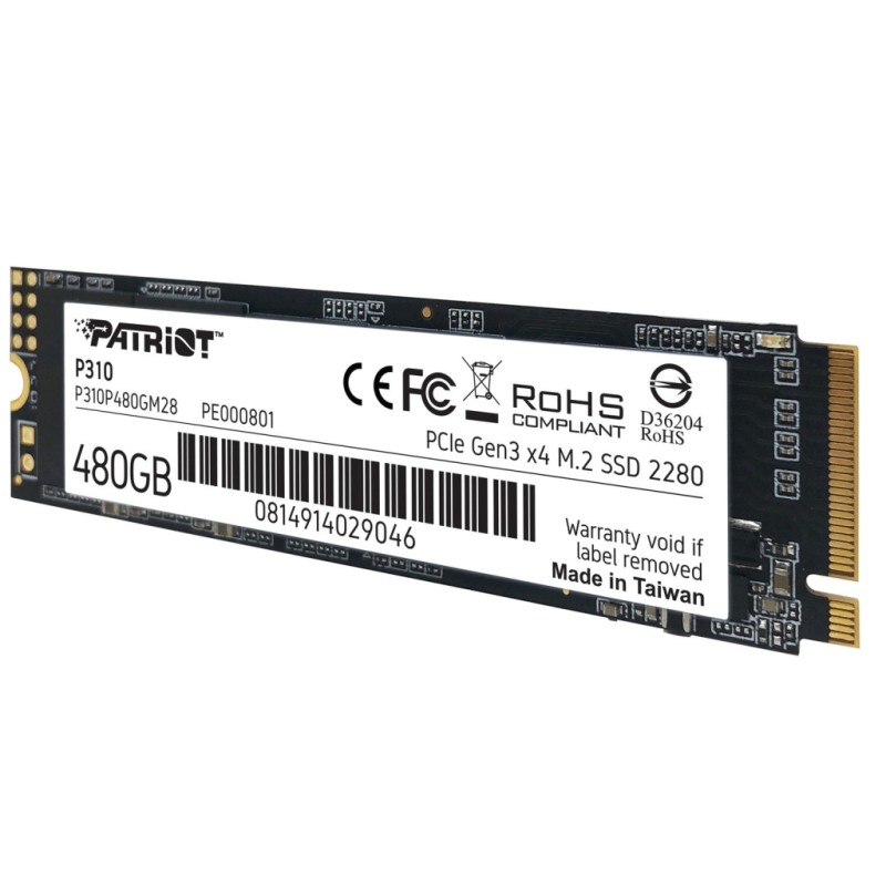 Накопитель SSD M.2 2280 480GB Patriot (P310P480GM28)
