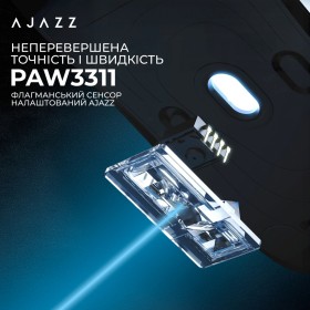 Мишка Ajazz AJ159P MC Wireless/Bluetooth/USB Charging Dock Blue (AJ159P-MC-Blue)