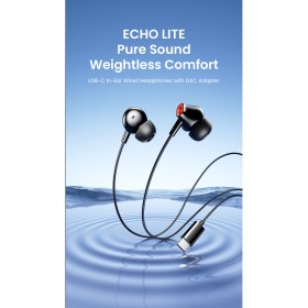 Навушники Vention Echo Lite USB-C In-Ear Wired Black (GBBBAV)