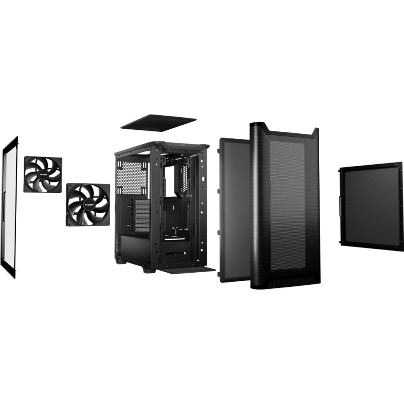 Корпус для ПК Be quiet! PURE BASE 501 Airflow с окошком, черный (BGW74)