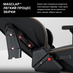 Крісло ігрове Anda Seat Kaiser 3 Fabric Size XL Grey (AD12YDC-XL-01-G-PV/F)