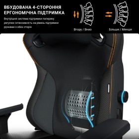 Крісло ігрове Anda Seat Kaiser 3 Fabric Size XL Grey (AD12YDC-XL-01-G-PV/F)