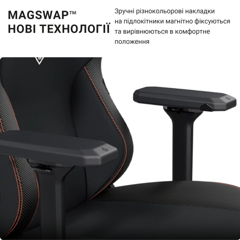Крісло ігрове Anda Seat Kaiser 3 Fabric Size XL Grey (AD12YDC-XL-01-G-PV/F)