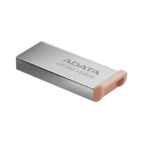 USB флеш накопичувач ADATA 64GB UR 350 Silver/Beige USB 3.2 (UR350-64G-RSR/BG)