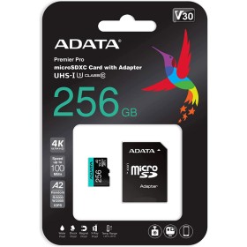 Карта пам'яті ADATA 256GB microSD class 10 UHS-I U3 V30 A2 Premier Pro SD 6.0