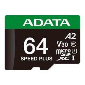 Карта пам'яті ADATA 64GB microSD class 10 UHS-I U3 V30 A2 Speed Plus