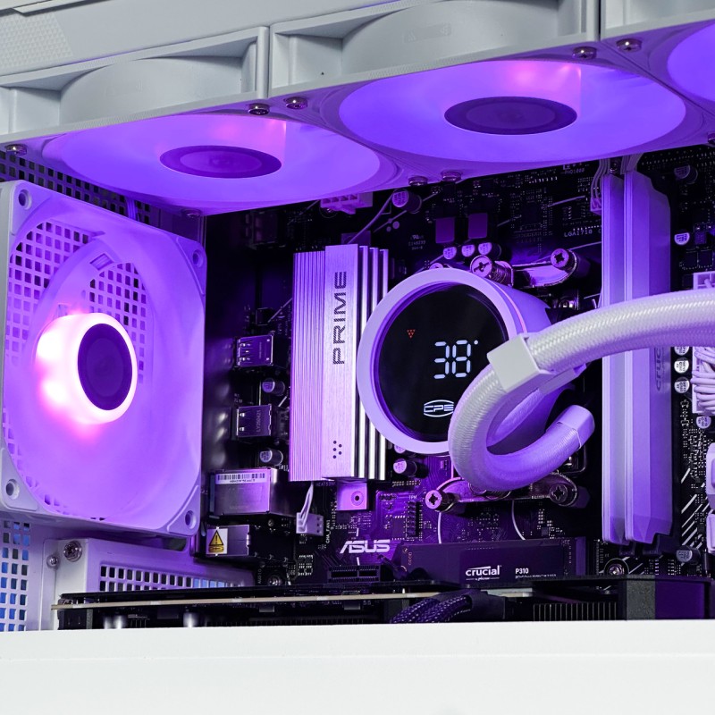 Ігровий ПК Game-X HEADRUSH — Ryzen 7500F + RTX 5060 | DDR5 | White Build