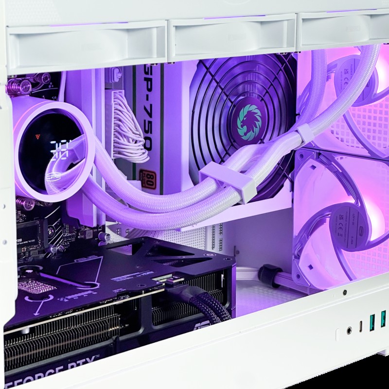 Ігровий ПК Game-X HEADRUSH — Ryzen 7500F + RTX 5060 | DDR5 | White Build