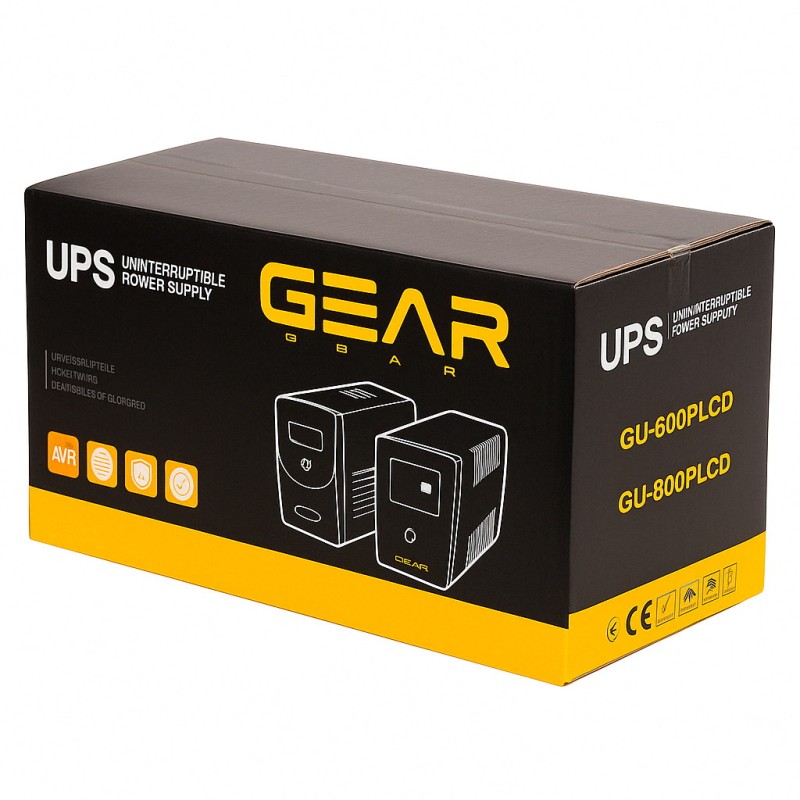 Пристрій безперебійного живлення GEAR GU-800PL