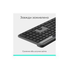 Клавіатура Logitech Slim Solar+ Bluetooth Graphite (920-013764)