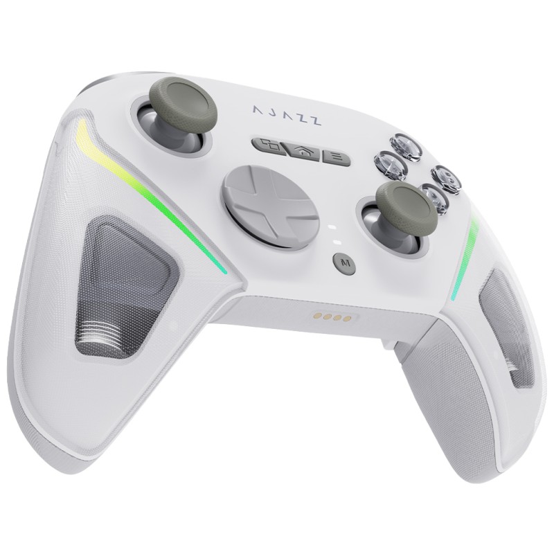 Геймпад Ajazz GP100 2.4G/BT/USB Switch/PC/iOS/Android RGB White (GP100-W)