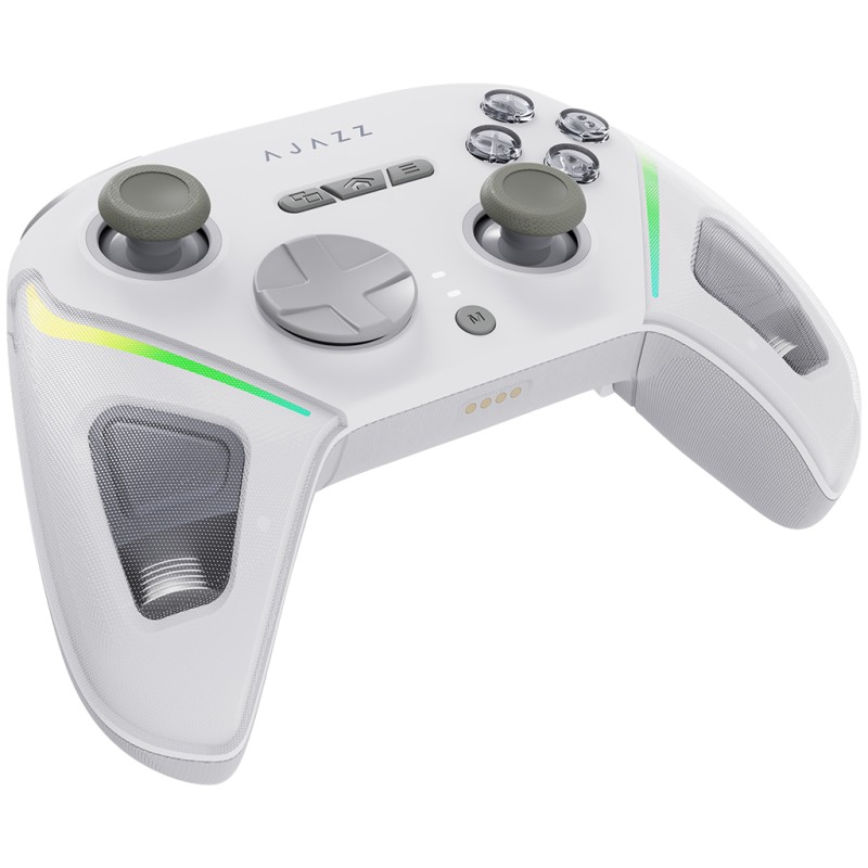 Геймпад Ajazz GP100 2.4G/BT/USB Switch/PC/iOS/Android RGB White (GP100-W)