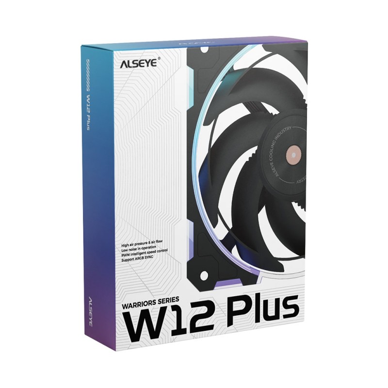 Кулер до корпусу Alseye W12-Plus-B ((Forward Blades) (S.04.07.0066)