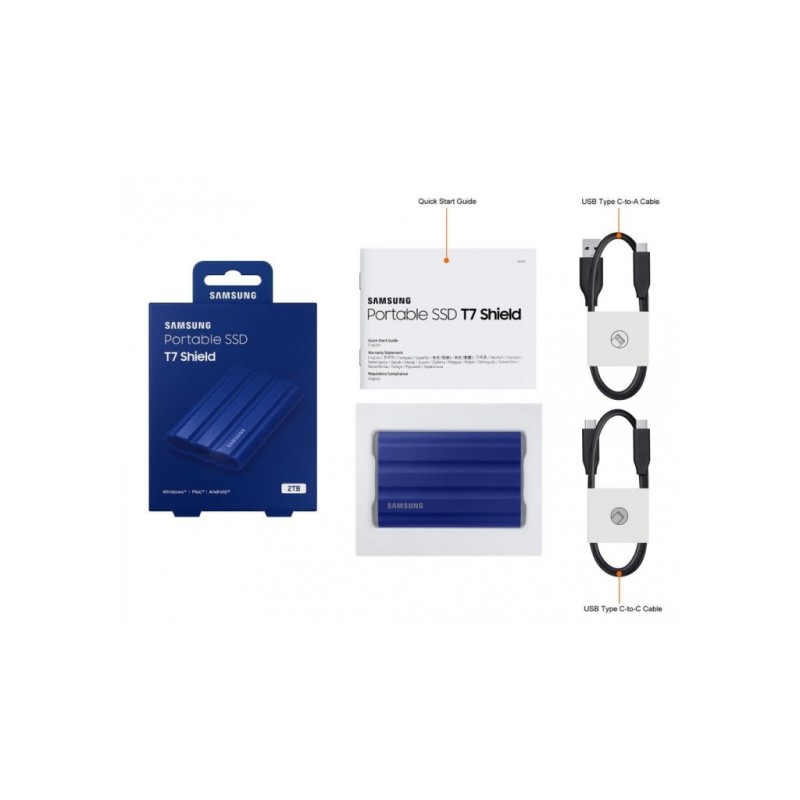 Накопитель SSD USB 3.2 1TB T7 Shield Samsung (MU-PE1T0R/EU)