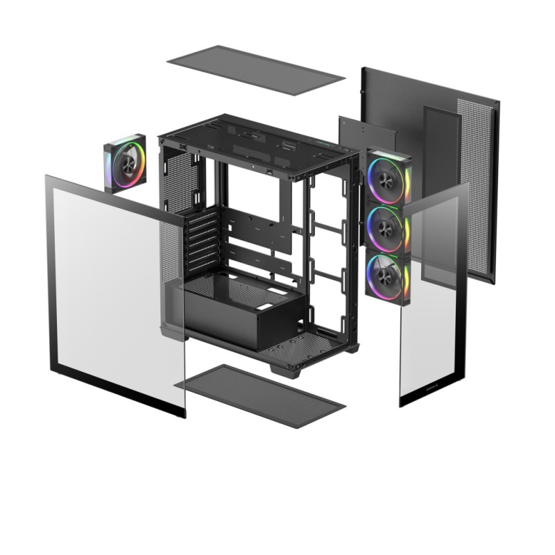 Корпус для ПК Deepcool CG580 4F V2 Black (R-CG580-BKADA4-G-2)