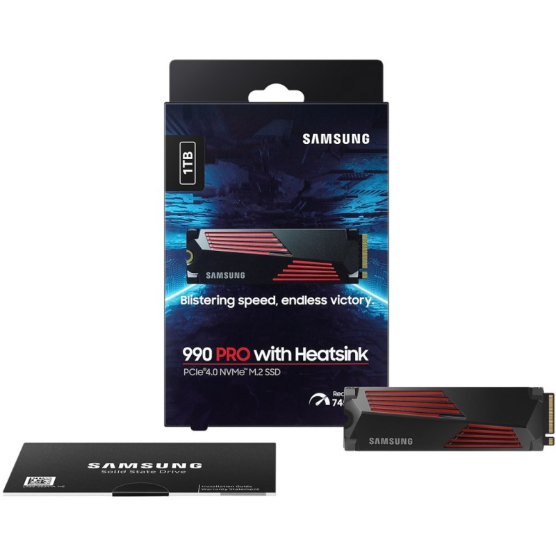 Накопитель SSD M.2 2280 1TB 990 PRO with Heatsink Samsung (MZ-V9P1T0CW)