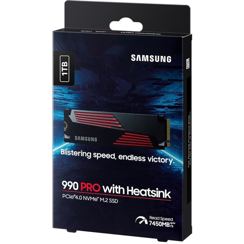 Накопитель SSD M.2 2280 1TB 990 PRO with Heatsink Samsung (MZ-V9P1T0CW)