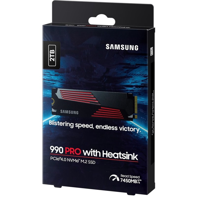 Накопитель SSD M.2 2280 2TB 990 PRO with Heatsink Samsung (MZ-V9P2T0CW)