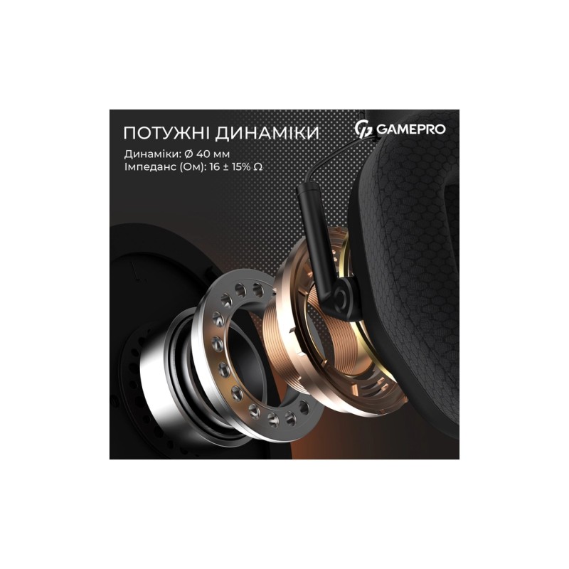 Навушники GamePro Genesis Mercury USB Black (HS120B)