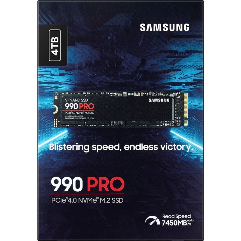 Накопичувач SSD M.2 2280 4TB 990 PRO Samsung (MZ-V9P4T0BW)