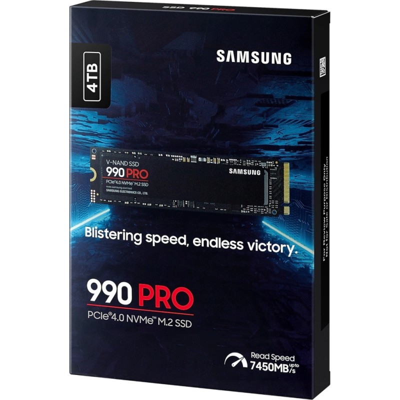 Накопичувач SSD M.2 2280 4TB 990 PRO Samsung (MZ-V9P4T0BW)