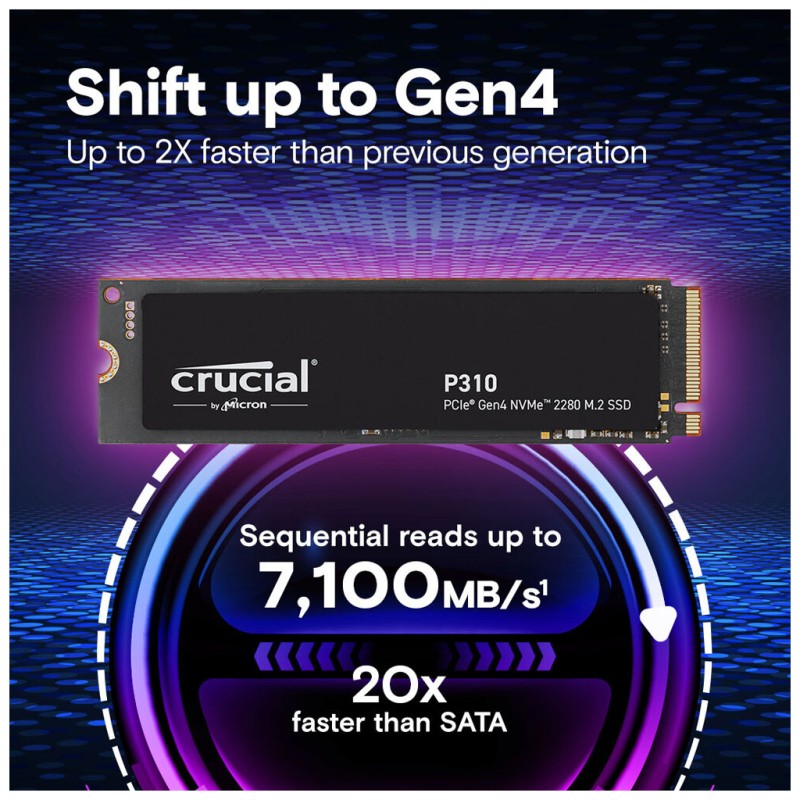 Накопичувач SSD M.2 2280 2TB P310 Micron (CT2000P310SSD8)