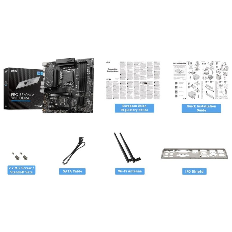 Материнская плата MSI PRO B760M-A WIFI DDR4