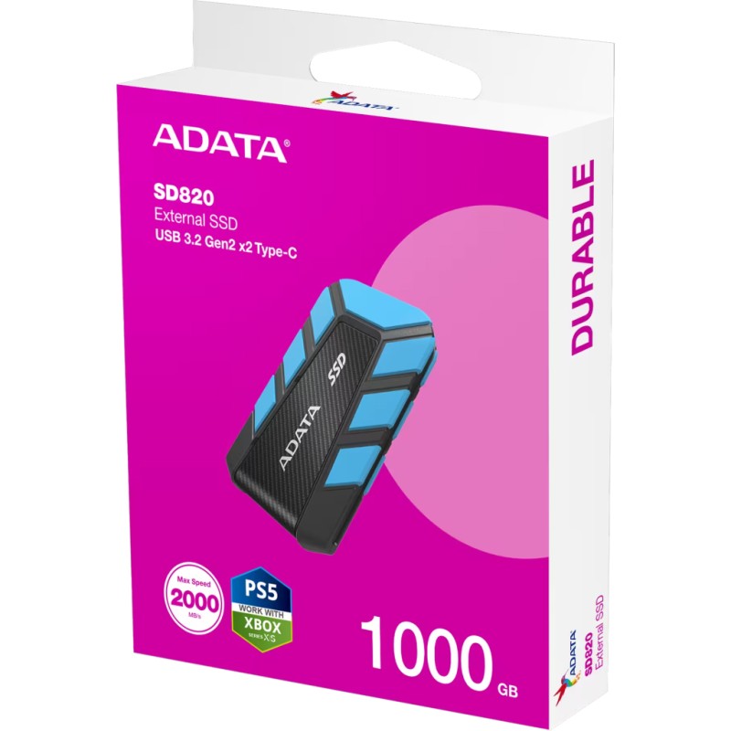 Накопитель SSD USB 3.2 1TB SD820 ADATA (SD820-1000G-CBU)
