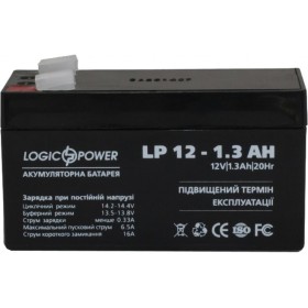 Батарея к ИБП LogicPower LPM 12В 1.3 Ач (4131)
