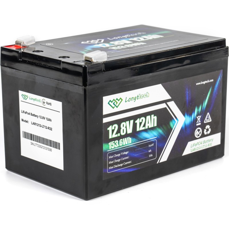 Батарея LiFePo4 Longttech LiFePO4 12.8V - 12Ah (LAR1212-LT12-R32)