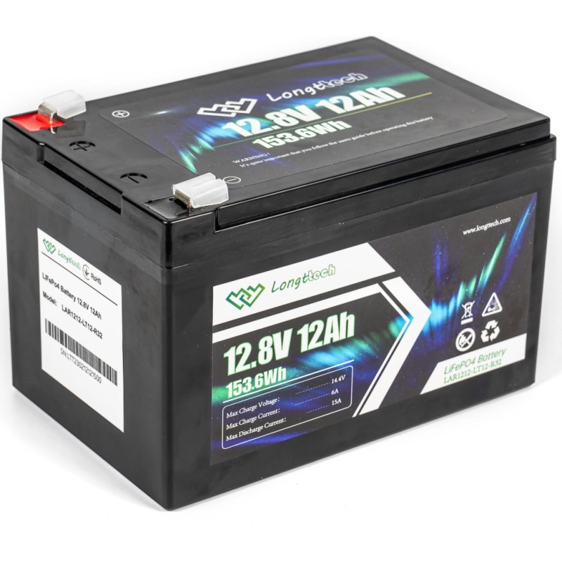 Батарея LiFePo4 Longttech LiFePO4 12.8V - 12Ah (LAR1212-LT12-R32)