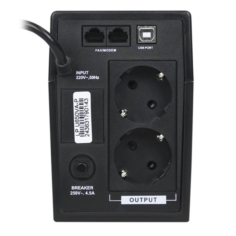 Пристрій безперебійного живлення LogicPower U650VA-P USB (2436)
