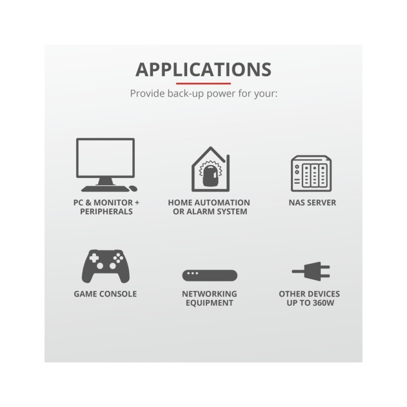 Источник бесперебойного питания Trust Maxxon 800VA UPS (23326_TRUST)