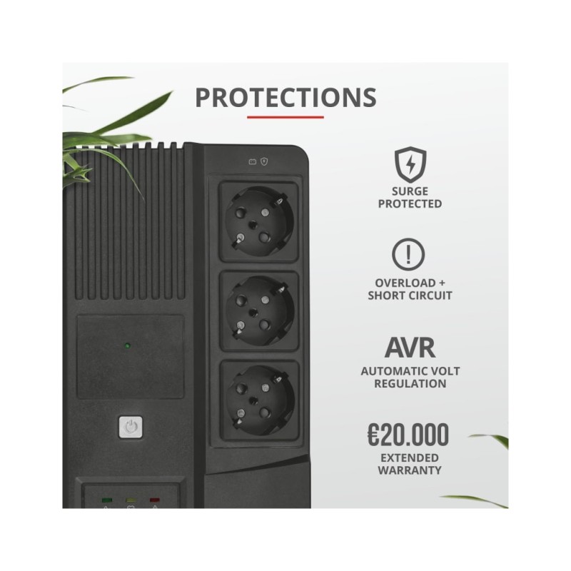 Источник бесперебойного питания Trust Maxxon 800VA UPS (23326_TRUST)