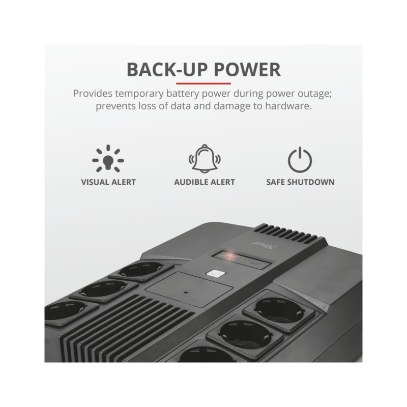 Источник бесперебойного питания Trust Maxxon 800VA UPS (23326_TRUST)