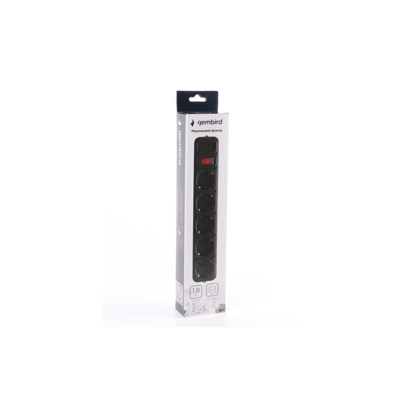Сетевой фильтр питания Gembird SPG5-G-6B