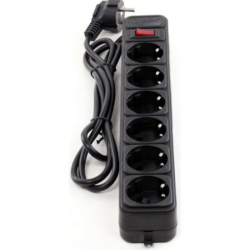 Сетевой фильтр питания SPG6-B-15 Gembird (SPG6-B-15 PPB/ SPG6-G-15B)