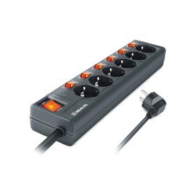 Сетевой фильтр питания REAL-EL RS-6 EXTRA 5m, black (EL122300003)