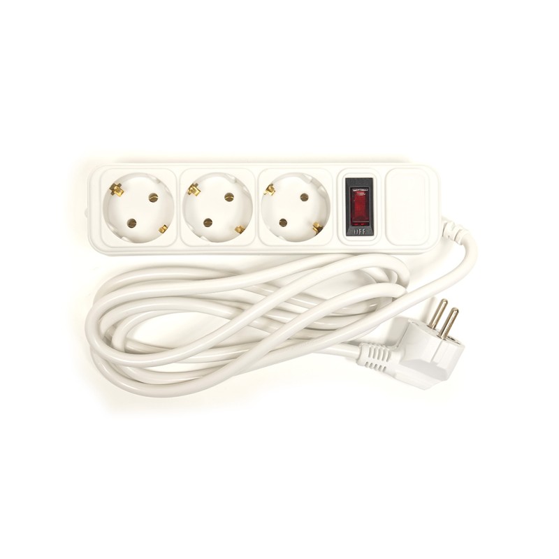 Мережевий фільтр живлення PowerPlant 3 м, 3 розетки, евростандарт (JY-1054/3) (PPSA10M30S3)