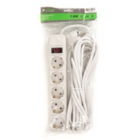 Сетевой фильтр питания PowerPlant 7 м, 5 розеток, 3x1.5мм2,