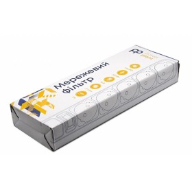 Сетевой фильтр питания PowerPlant 3 м, 5 розеток, 3x1.0мм2